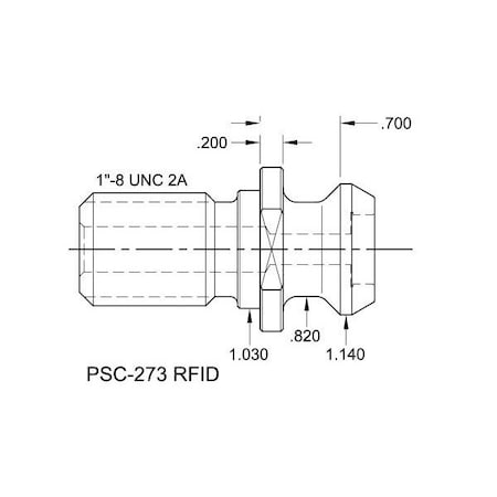 Tj Davies Co Coolant Through Retention Knob PSC-273 RFID